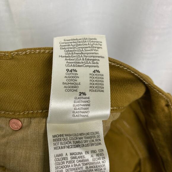 Mother The Mid Rise Dazzler Ankle Fray Jean in Play Date Brown Sz.29 - Picture 16 of 16